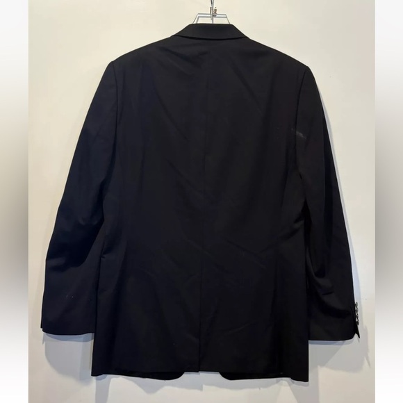 Michael Kors Mens 40L Navy Blue Wool Blend Blazer Sport Coat Suit Jacket (BR) - Picture 3 of 6